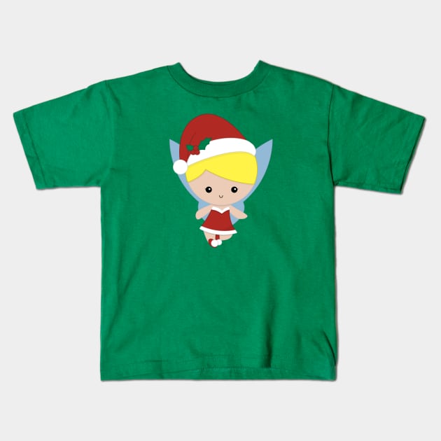 Ms Tink Xmas Kids T-Shirt by gravelskies